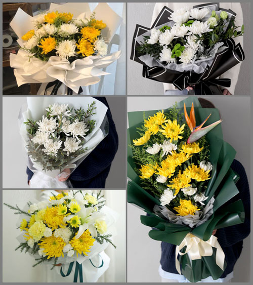 河南新乡辉县市拍石头乡白事花束代送